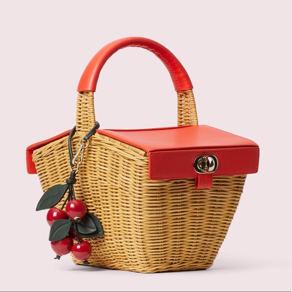 Kate Spade New York picnic 3d wicker picnic basket - Picture 2 of 6